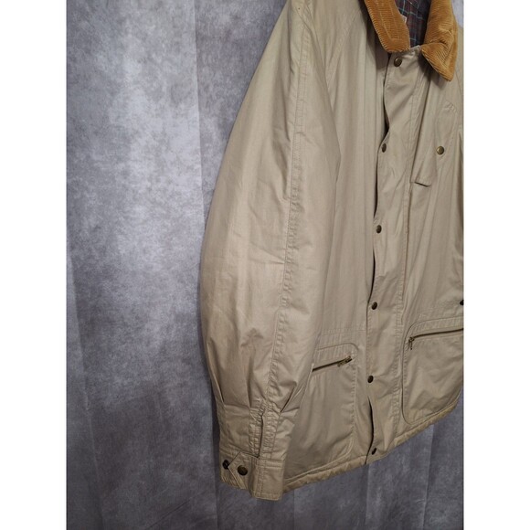 Vintage Lakeland Chore Jacket Barn Coat Womens Sz 40 Large Nylon Corduroy Collar - Picture 3 of 16